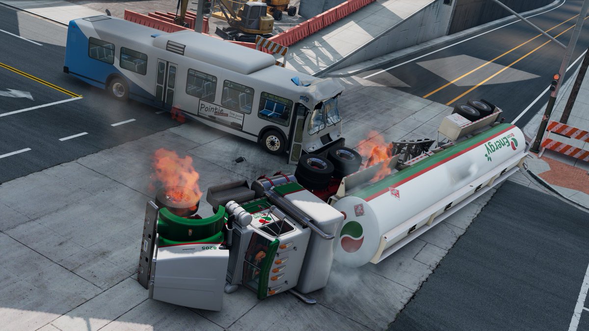 BeamNGFUN's tweet photo. Quite a heavy accident. #BeamNG https://t.co/QZj6oMsil0