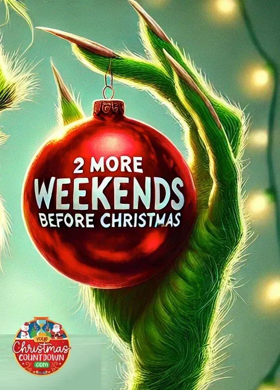 christmas_clock's tweet image. ONLY 2 WEEKENDS BEFORE #CHRISTMAS!
🕒 YourChristmasCountdown.com 🎄🎅