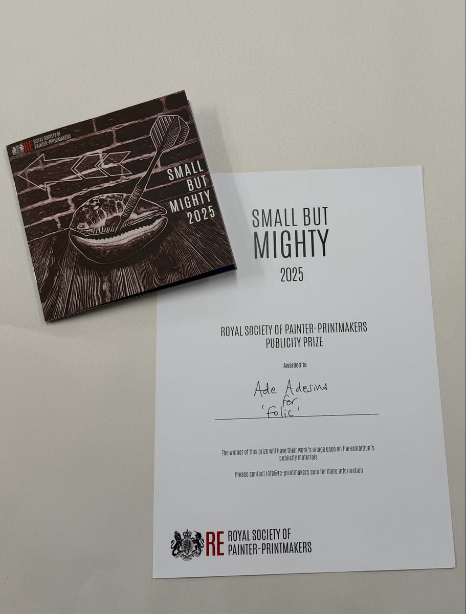 Great honour 🙂. Royal Society of Painter-Printmakers #London #printmaking #mezzotint #folic #intaglioprint #smallbutmighty2025 #royalsocietyofpainterprintmakers
