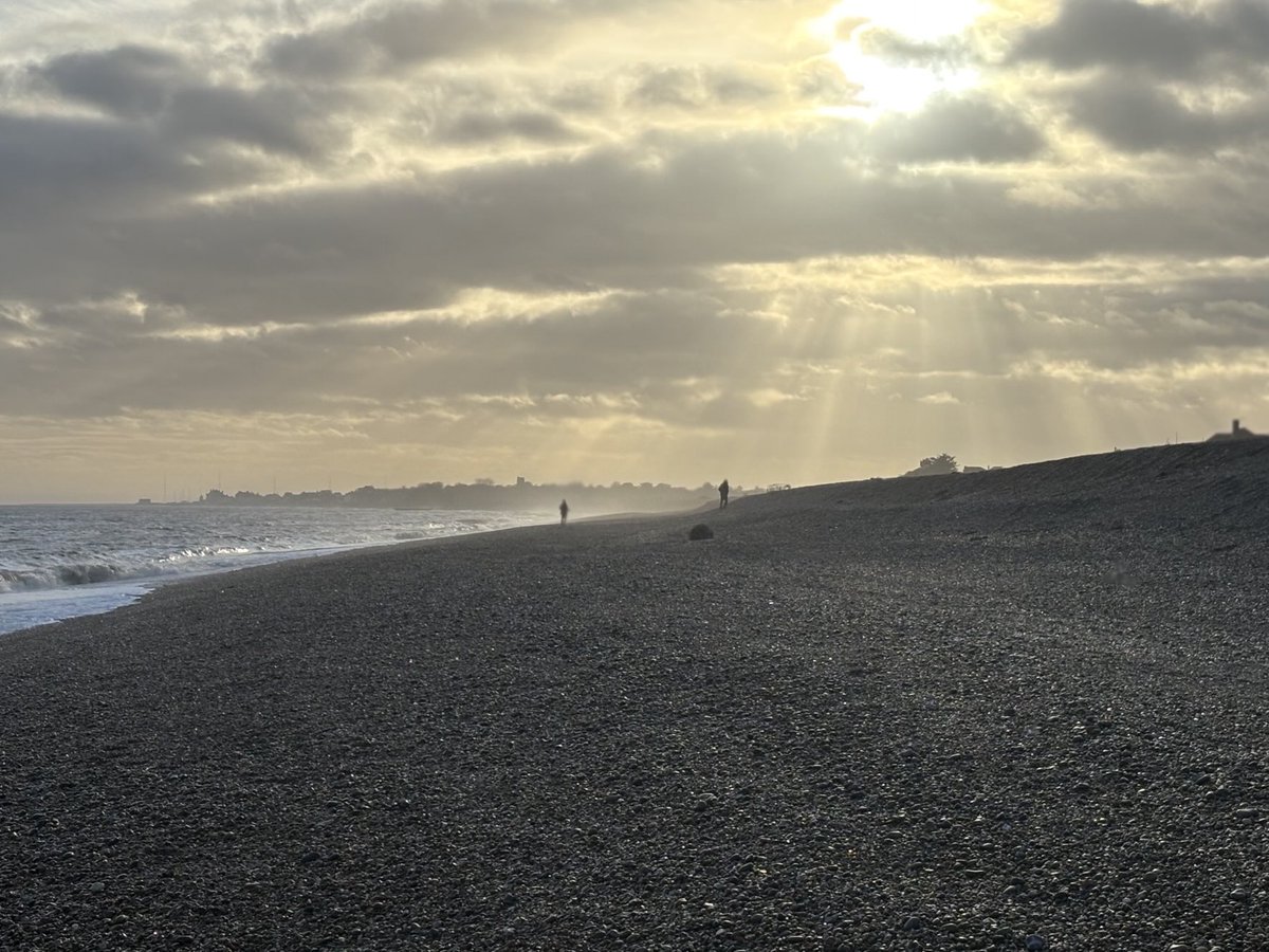 On the beach looking towards Aldeburgh
