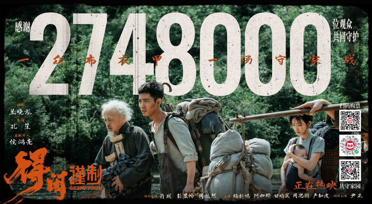 XiaoZhan_OFC's tweet photo. 【251206 Photo】

#GezhiTown
#XiaoZhan #肖战

Gezhi Town Weibo updated:

Thanks for 274.8 million audience for safeguarding our homeland together. https://t.co/RvQZ9cmRzO