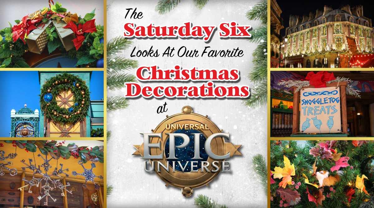 NEW: This week the SAT SIX looks at our favorite CHRISTMAS DECORATIONS at Epic Universe.

A shocking amount of holiday displays for a park that has only been open for a half a year. Come see our favorites including the "Golden Bells" of Pizza Moon!

LINK: touringplans.com/blog/the-satur…