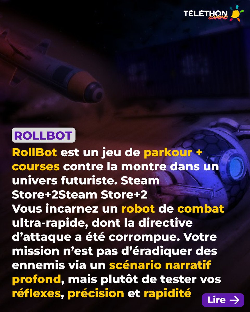 telethonsld's tweet photo. 🎁 GIVEAWAY – 15 CLÉS ROLLBOT À GAGNER !
🤖 À l’occasion du Téléthon Gaming, on vous offre 15 clés Steam du jeu RollBot !
Pour participer :
🔸 Abonne-toi à @telethonsld
🔸 Like et repartage le post du concours
🔸 Tag 1 ami en commentaire
📅 Résultats : 10 décembre
#giveaway https://t.co/mv8pXYaB2u