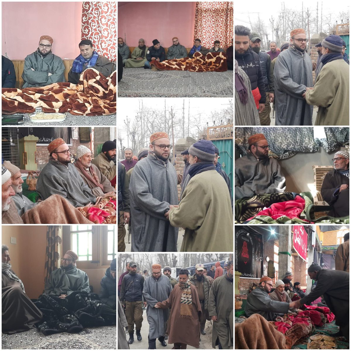 jkpdpbudgam's tweet photo. Hon’ble MLA Budgam Aga Syed Muntazir Mehdi, visit Ichgam, Parisabad,Karipora,and expressed Solidarity and condolences to bereaved families.
#Magfirat
@YouthJKPDP @jkpdp https://t.co/d89xIMYygH