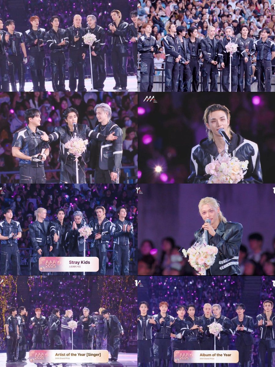 StrayKids (group/solo) won a total of 8 awards at the 2025 Asia