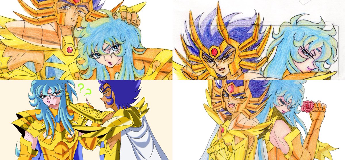 これは今年描いたデスアフロ16枚🦀🐟無限に楽しかったな🥳