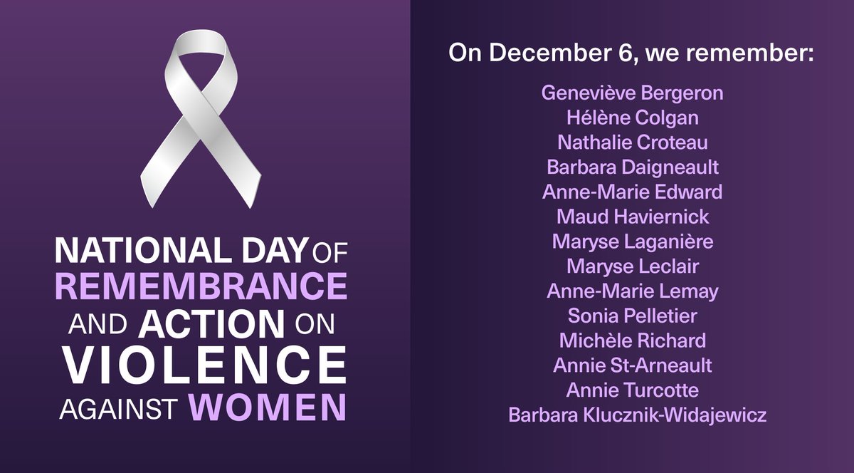 We unequivocally condemn gender-based violence and discrimination. On #NDRAVAW, we remember and mourn those we have lost to gender-based violence. 1/2