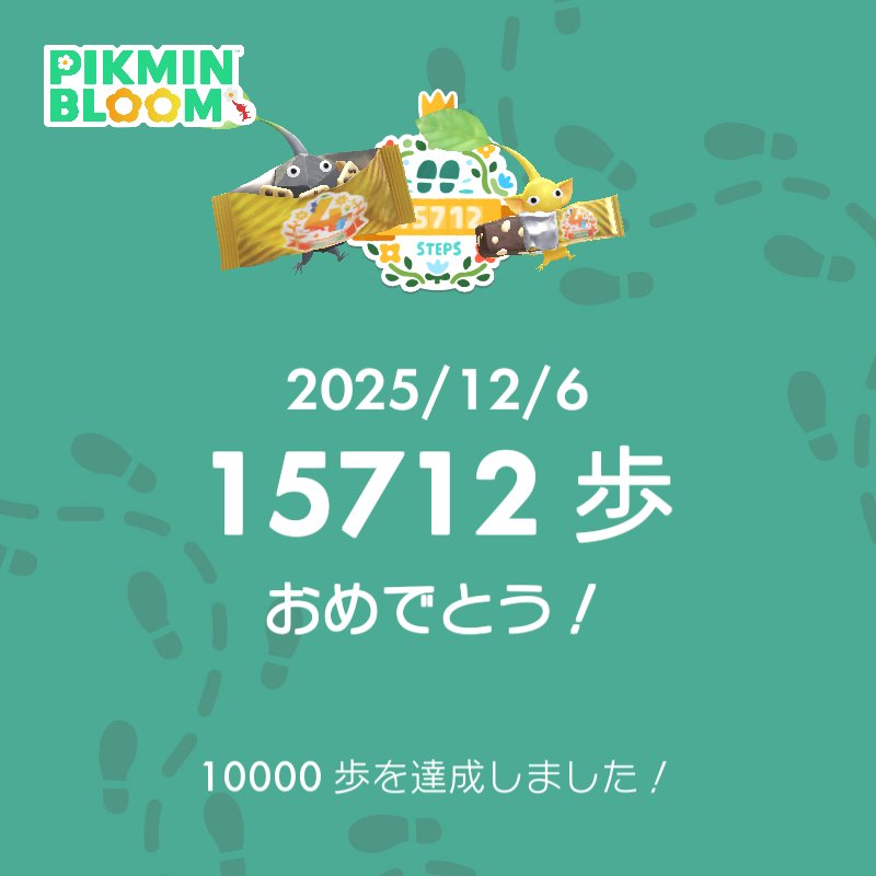 結構歩いた〜！

#ピクミンブルーム