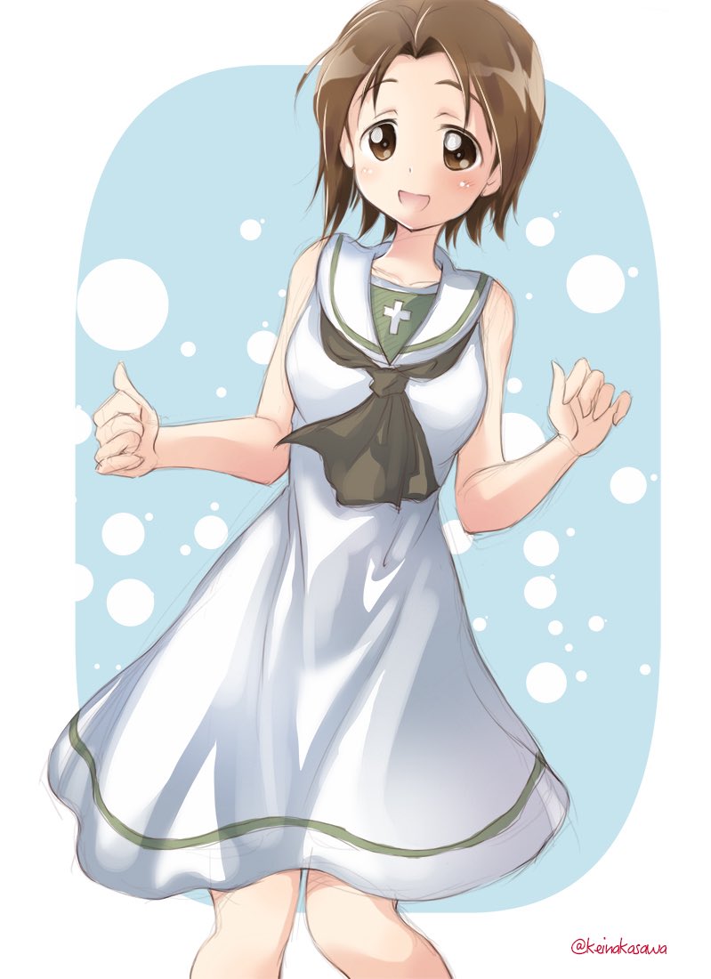 澤梓 「#ヤケクソで澤ちゃん過去絵をあげる」|なかさわけい㌠のイラスト