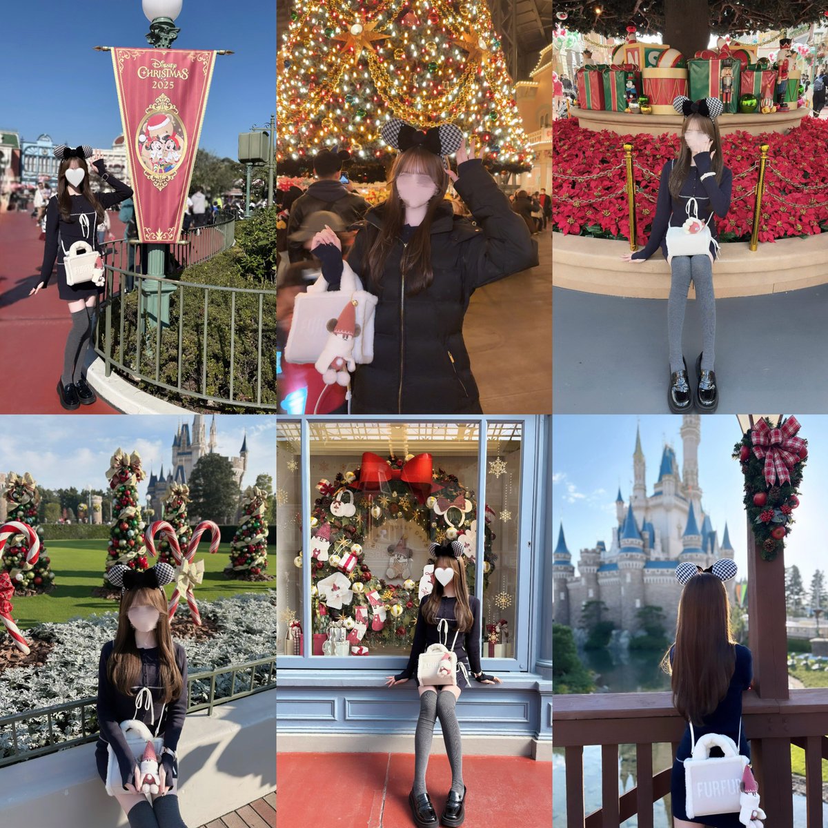 クリスマスディズニーたくさん写活したのでフォトスポットまとめ🐭🎄♥️✨️