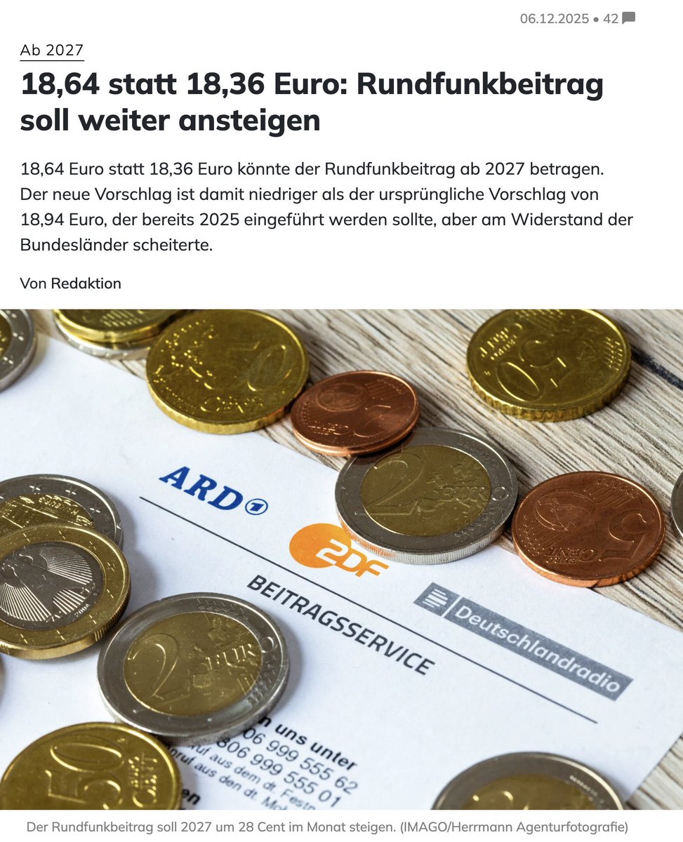 NEIN! NEIN! NEIN! Nein! Nein! Nein! Nein und nochmal: NEIN! 🤮

NEIN! Nein! Nein! Nein! Nein, <a href="/DasErste/">Das Erste</a> und <a href="/ZDF/">ZDF</a>! NEIN!🤬

Verdammt nochmal NEIN!!! ☝️

#GEZabschaffen <a href="/AfD/">AfD</a> <a href="/CDU/">CDU Deutschlands</a>