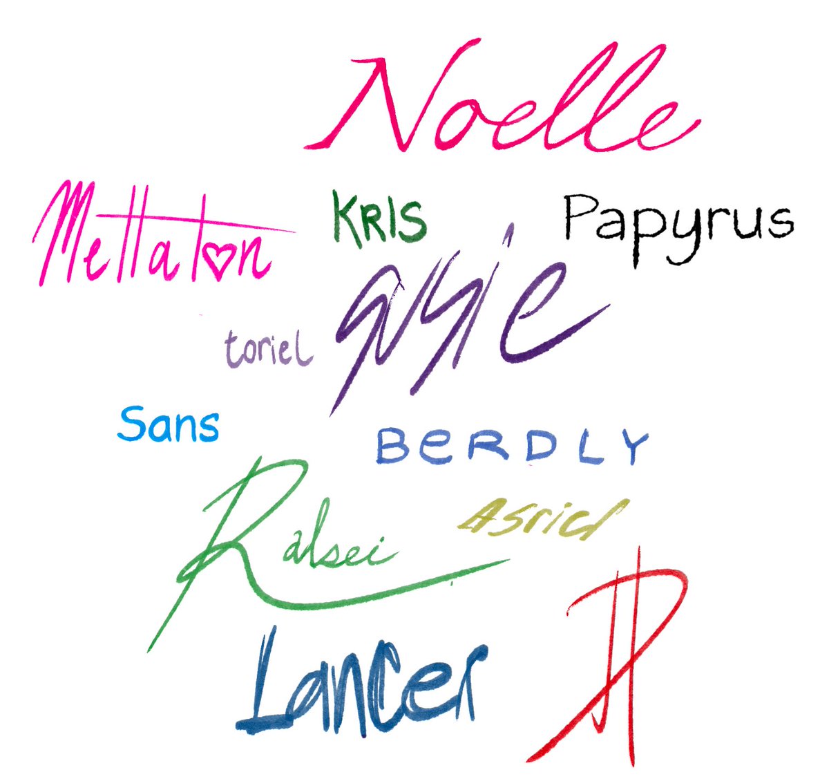 findher_oogg's tweet image. handwritings