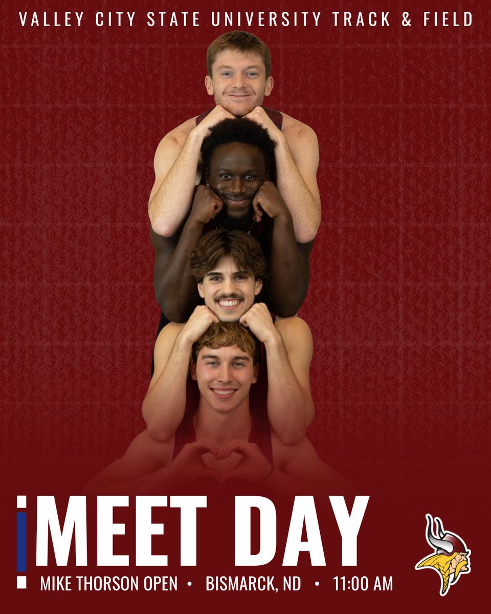 VCSUXCTF's tweet image. ‼️MEET DAY‼️

Vikings Track &amp;amp; Field are in Bismarck, ND for the Mike Thorson classic hosted by UMary 🙌
   
⏰  11:00 AM  - Field Events
⏰  12:30 PM  - Running Events 
📍  UMary Firldhouse
📊  Live Results: live.athletic.net/meets/59565?_g…..

#WeAllRow | #BElieveinYOUself