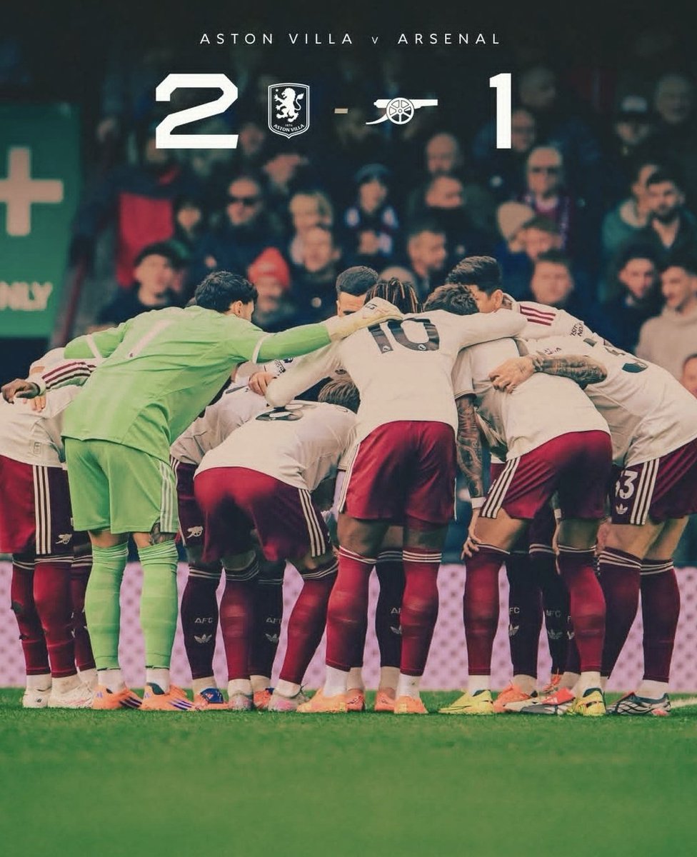 FT. Aston Villa 2-1 Arsenal 

Heartbreak...but the fight continues. 💪🏾

#ASVARS