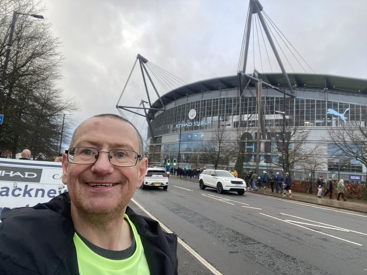 Sat on the Metrolink on the way to the game when I get a call out from work, get off at Clayton hall attended the call-out and now just about to go in the ground come on you blues