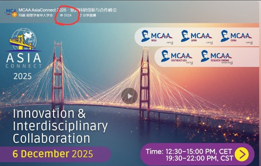 MCAA_JPchapter's tweet photo. We wrapped up MCAA AsiaConnect 2025 with great success.
More than 5,000 participants joined the livestream.
Thank you all for the incredible support and energy.
@Mariecurie_alum

#MCAA #AsiaConnect2025 #HorizonEurope #ResearchCommunity #GlobalCollaboration https://t.co/4XkBL2rrm4