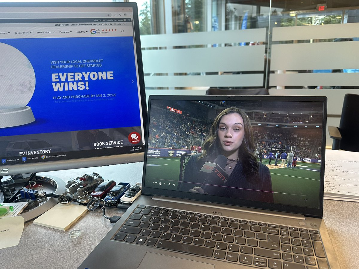 Back in action! <a href="/makijenner/">Maki Jenner</a> doing her thing on <a href="/TSN_Sports/">TSN</a>  and <a href="/NLL/">NLL</a> ❤️❤️❤️