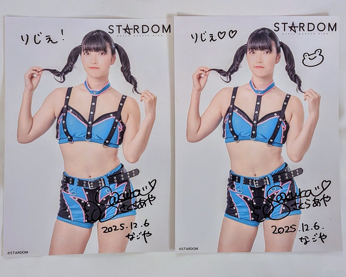 名古屋サイン会🖊️
5人目　さくらあや選手🌸
結構並んでたので、コズエンで一番最後になっちゃった😖

#さくらあや
#STARDOM