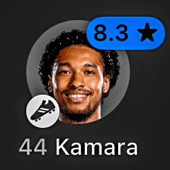 eurofootcom's tweet image. 🇫🇷🔝 Boubacar Kamara (26) vs Arsenal... ✨ 

• 100% accurate long balls, 2/2
• 93% pass accuracy 
• 10 defensive contributions 
• 4/7 ground duels won
• 1 assist