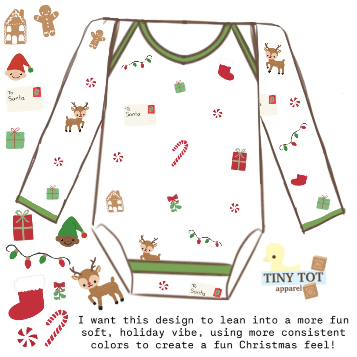 Introducing the Reindeer Onesie, Peppermint Set, and the Happy Holiday Onesie! 🎄✨ 

While the shop isn’t doing a Holiday-themed drop this year, just know that seasonal designs have been/are already in the works for the future!

And hopefully you guys will be able to see samples