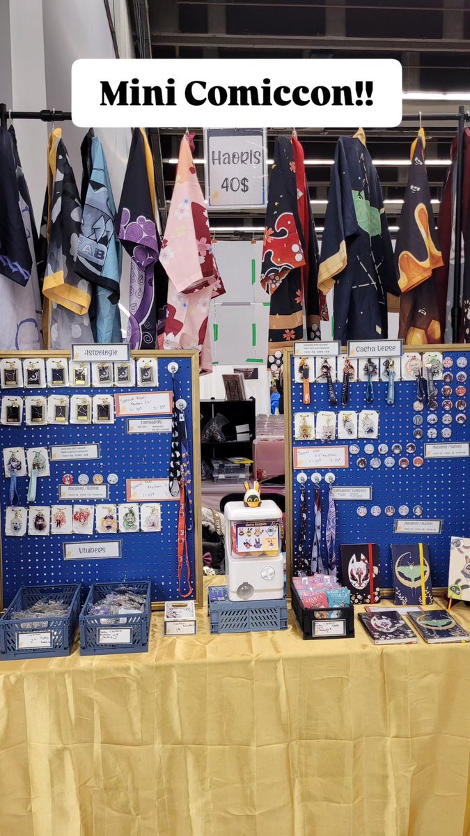 StarzaStore's tweet image. I'm at the Mini Comiccon this weekend ♥️ table A1436!!! With new haoris!