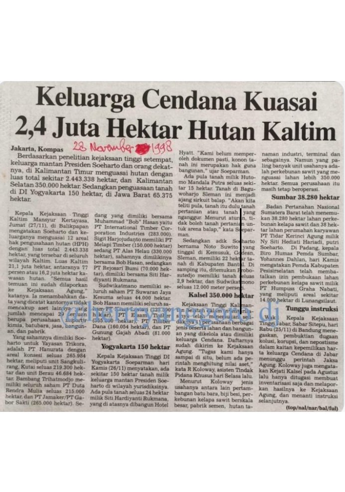 Sang konglomerat yg menjarah hutan habis-habisan (Bob Hasan) malah dijadikan menteri waktu itu, supaya lebih nyaman menjarahnya? Baru-baru ini, sang pentolan malah jadi Pahlawan. Eh, ditambah lagi yg promosi deforestasi demi kelapa sawit, wajahnya nampang di beras sumbangan.