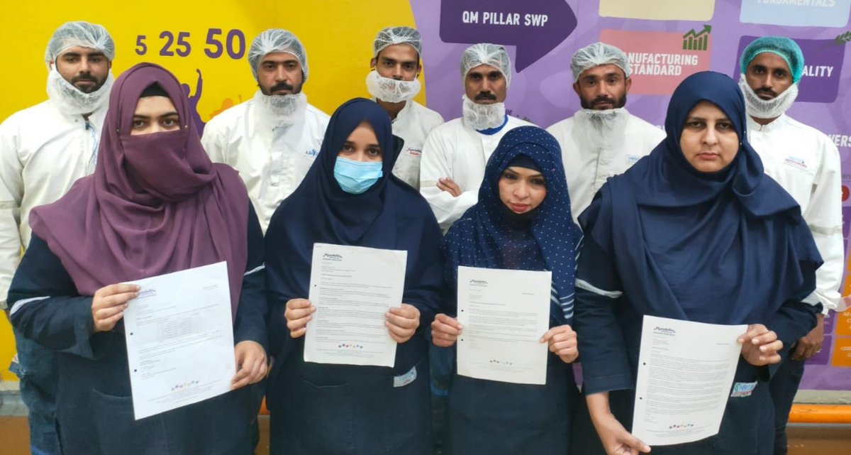 P_F_W_F's tweet photo. #Cadbury Pakistan Progressive Employees Union has achieved another remarkable milestone!
Through the latest #CBA agreement, 29 non-permanent workers including 5 women have been made permanent.
#iufglobal #iuf https://t.co/PweBQb0pdU
