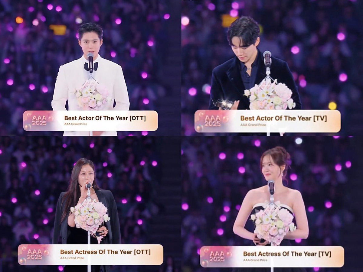TomangMo's tweet photo. แดซัง งานตอง A นสด
มีทั้งหมด 5 แดซัง🏆
แดซังใหญ่สุดของงาน ไอยู🏆
แดซัง ott มุนโซรีออนนี่ โบกอม🏆🏆
แดซัง tv ยุนอา จุนโฮ 🏆🏆 https://t.co/QBw8bIAaQk