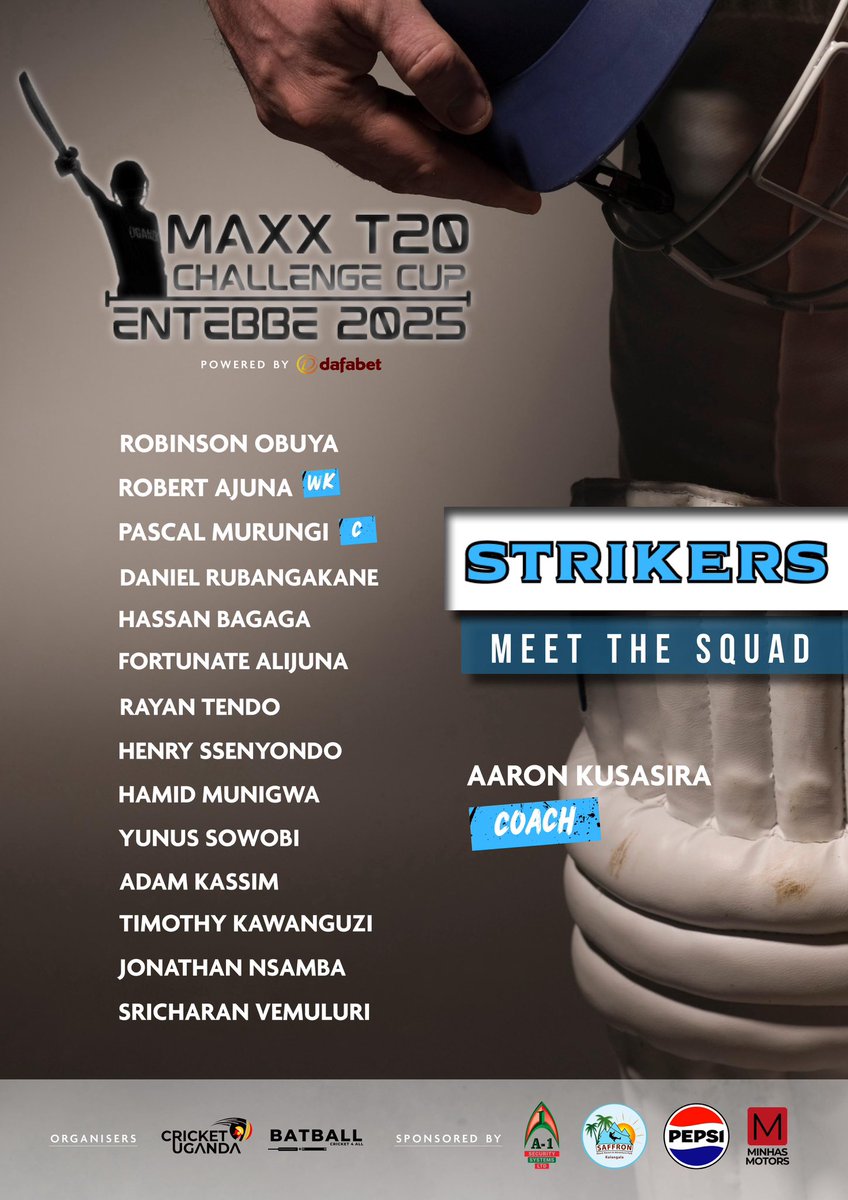 Pascal Murungi &amp; Co. are ready to chase glory at the #MaxxT20CC2025

#Cricket4All