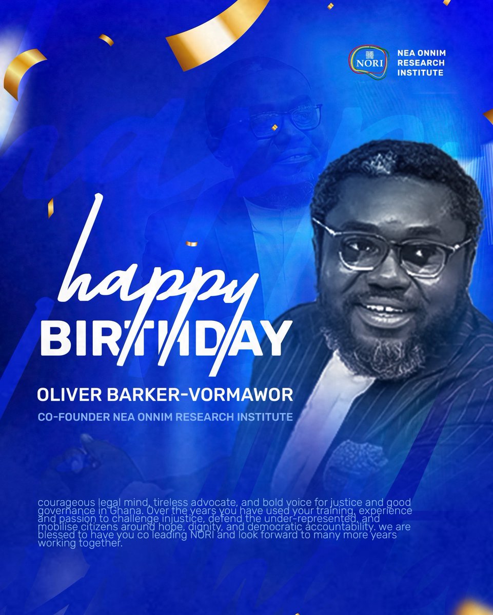 The entire NORI team wishes our co-founder <a href="/barkervogues/">Osagyefo Oliver Barker-Vormawor</a> a very happy birthday. Since the very beginning, Oliver has been instrumental in investing time, energy and numerous resources into the vision of NORI. The progress we have made so far would be impossible without him.