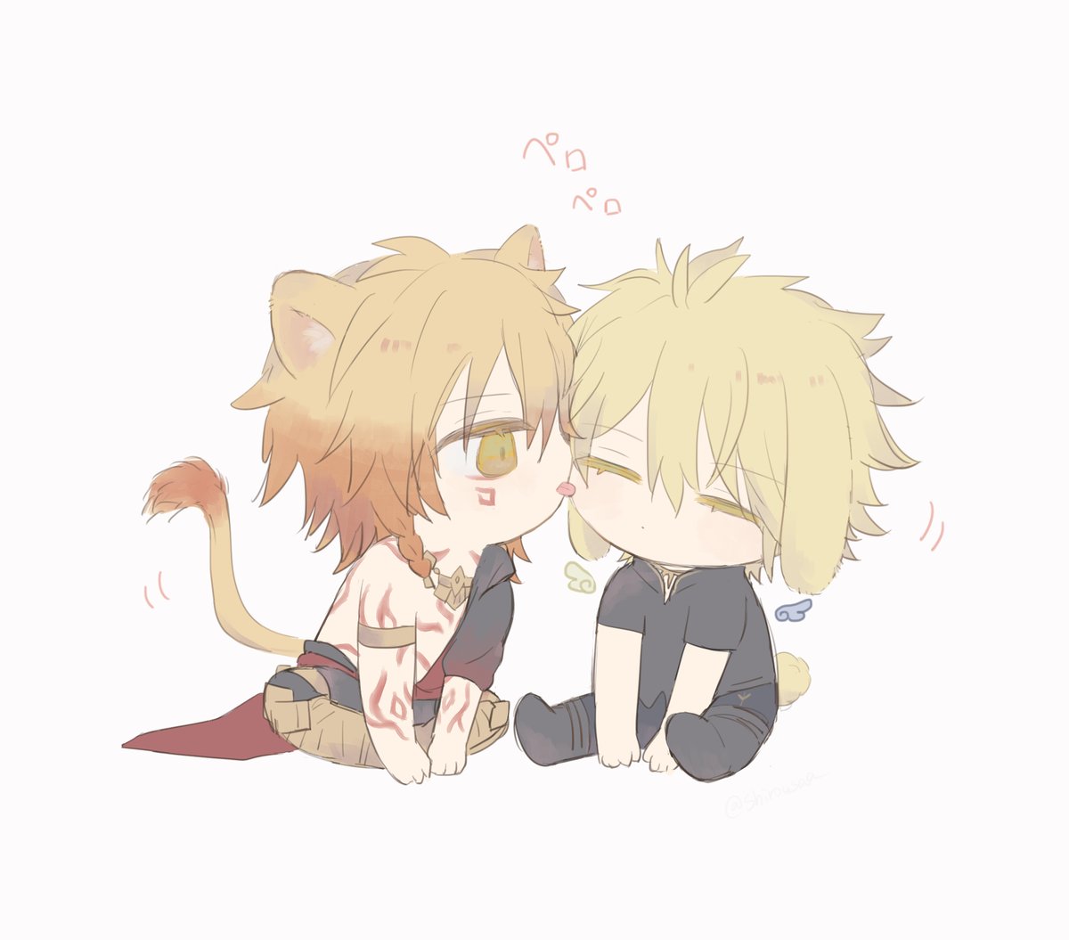 🦁🍷×🐰🌗（モスファイ）