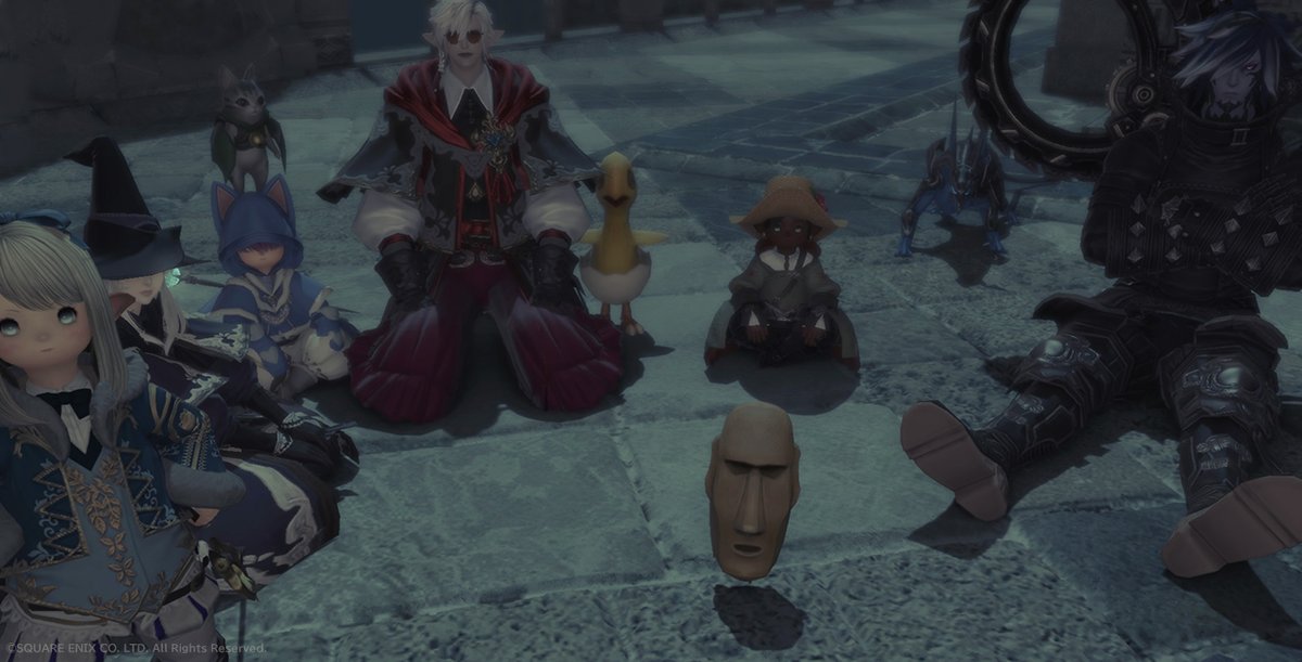 なんとエオルゼアにはモアイもいる！と初めて知った夜です。