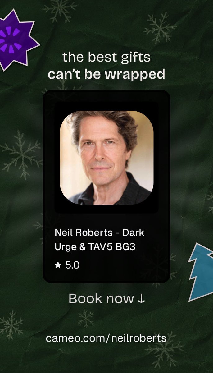 Neil Roberts - BG3, Charmed, Eastenders, Emmerdale tweet media