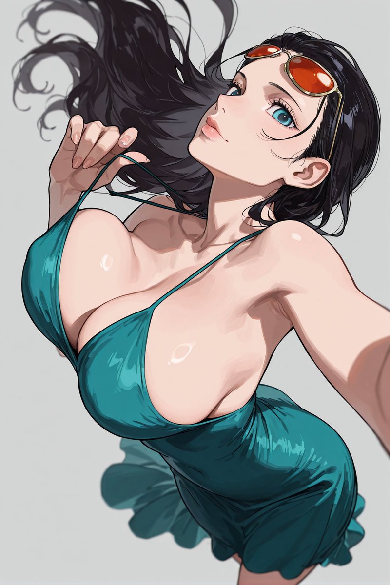 asagawo_elf's tweet image. Nico Robin x Party style SFW
#ONEPIECE 
Do you like Robin when she's cool? Or when she's smiling?