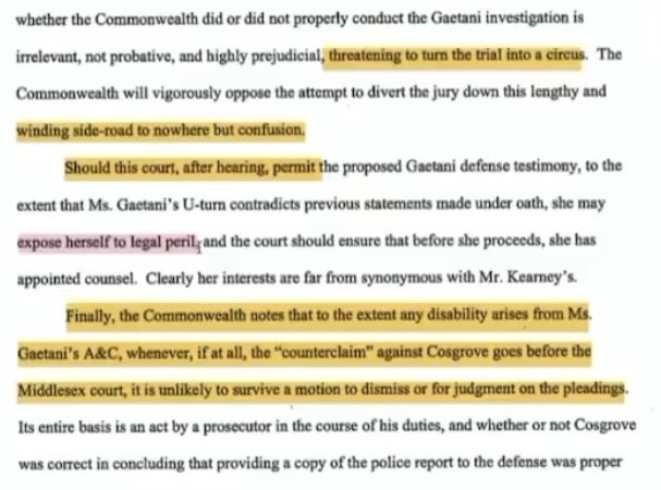 DonutsBaga's tweet image. 💥Cosgrove threatens his own witness with PERJURY, if she doesn’t repeat the LIES cooked up by Krusty, LG1, Tully &amp;amp; Mello. 

💥LG should testify and TELL ALL!  Even Mello had enough sense to call it quits. COZY G is an embarrassment!