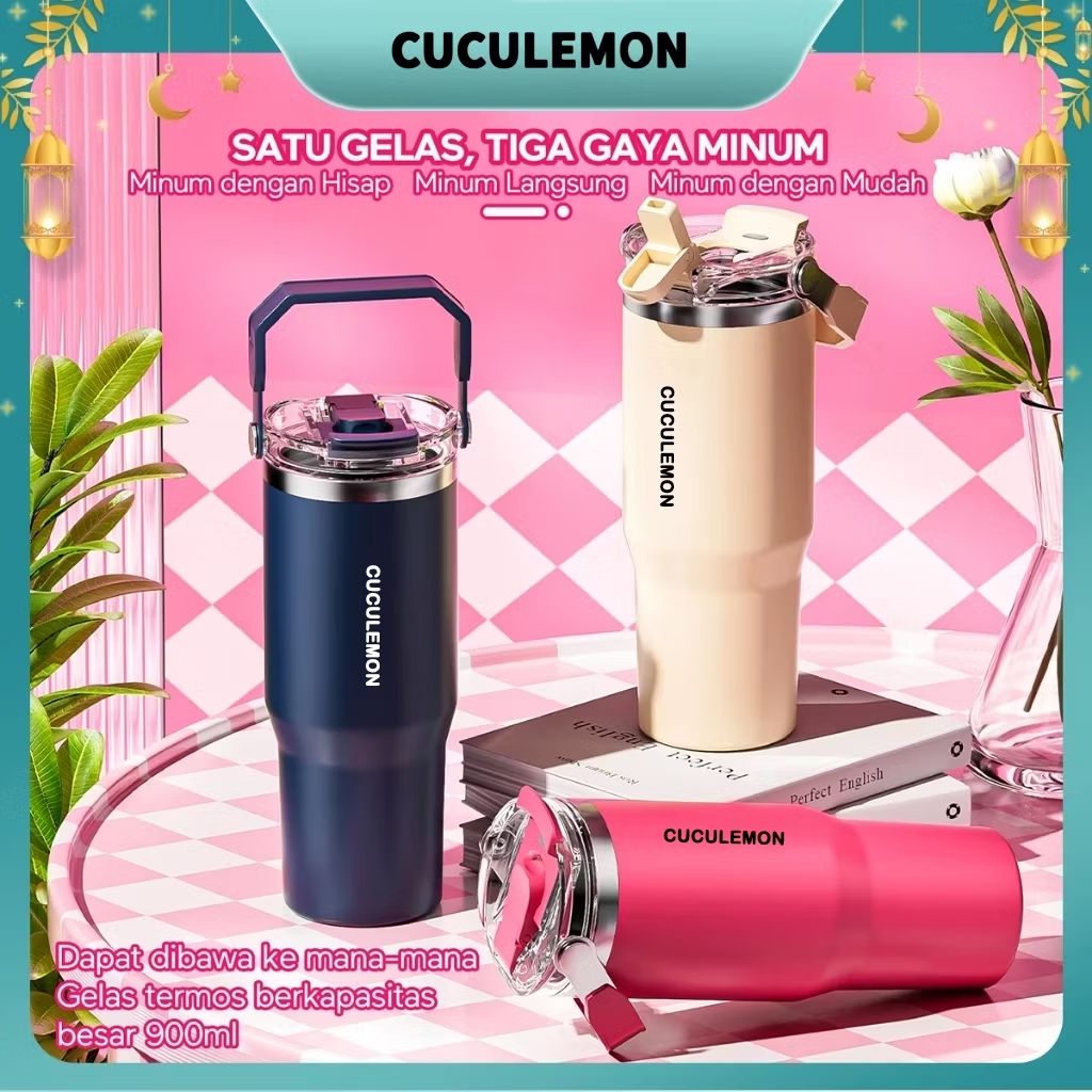 rianrd_'s tweet image. Cek CucuLemon Tumbler Stainless Steel Termos Air Pansa Vacuum 890ml Botol minum Portable Bottles Kopi dengan harga Rp95.000. Dapatkan di Shopee sekarang! s.shopee.co.id/7KpihUklNe?sha…