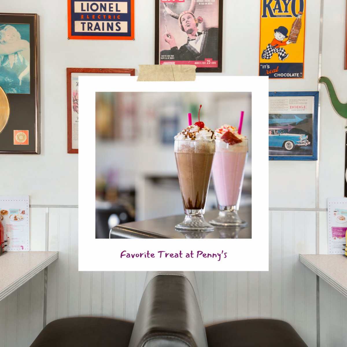 pennysgreenriv's tweet image. Create wonderful memories with your favorite treat at Penny's Diner Green River. #Pennysdiner #dinerfood #foodmemories