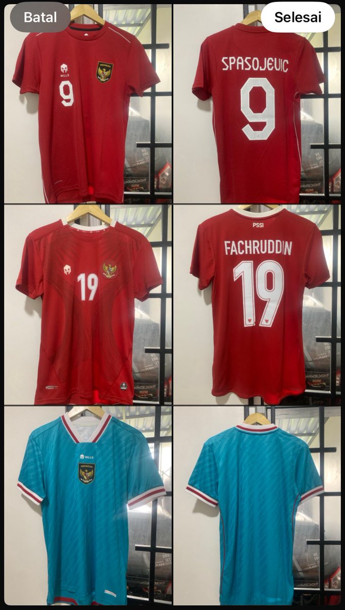 bryanmerza's tweet photo. @Jerseyforum #jersey4sale 

Bismillah,
1. Jersey timnas GK Mills 2022 Size M(bnwt lengkap+dus)400K
2. Jersey timnas SV Mills 2022 Size M home(bnwt)250K
3. Jersey timnas Home Mills 2020 Size S(bnwt lengkap+dus)500k
Freeongkir oren 081311518282 
Terimakasih https://t.co/Sa9njc08Ed