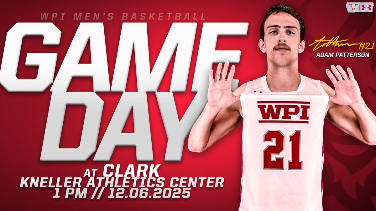 🏙️CROSS-CITY GAMEDAY🏙️

<a href="/WPIMBasketball/">WPI Men's Basketball</a> makes the trek down Park Ave to Clark for a <a href="/NEWMACsports/">NEWMAC</a> tilt at 1pm! 

Tune in on <a href="/FloCollegeHoops/">FloCollege | Basketball</a> ⬇️
📺-tinyurl.com/4j9nuawx
📊-tinyurl.com/28zuzd8a

🏀x🐐
#GoatNation #d3hoops