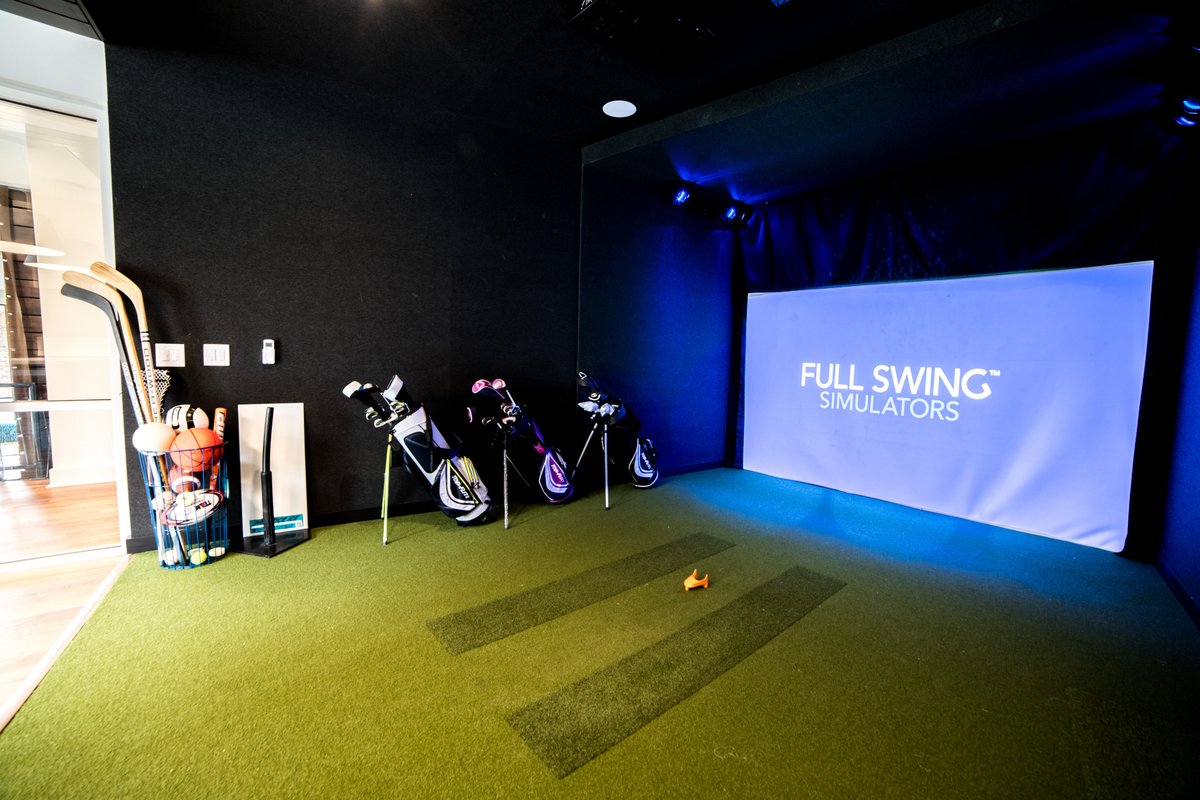 Golf season might be over, but CityWay residents can still perfect their swing in our indoor golf simulator!⛳ Now you can reserve your practice time right through the resident portal📲, perfect for planning weekend tee time without the cold. #TheCityWay #Amenities...