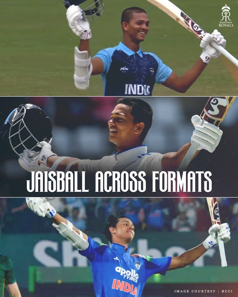 rajasthanroyals's tweet image. Yashasvi Jaiswal once said “I just love batting” and proved it too 🔥🇮🇳