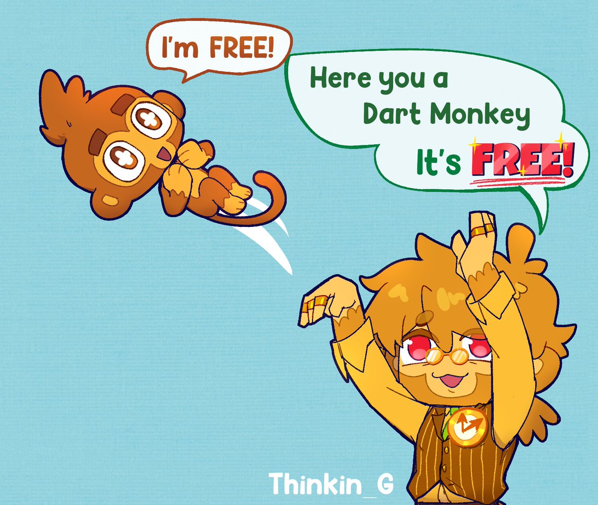 Thinkin_G0230's tweet photo. It's how my Monkeyopolis offers free Dart Monkeys lol/ ref
#Bloons #bloonsoc https://t.co/0X466o555P