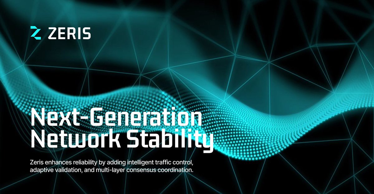 ZerisChain's tweet photo. Driving Next-Generation Network Stability on Solana. Intelligent traffic control, adaptive validation, and multi-layer consensus coordination by Zeris.
#NetworkStability #Decentralization #Tech #Zeris https://t.co/wlyLYuLiwt