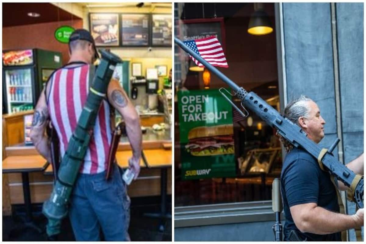 Meanwhile conservatives be like " I must take my bazooka to buy a foot long "