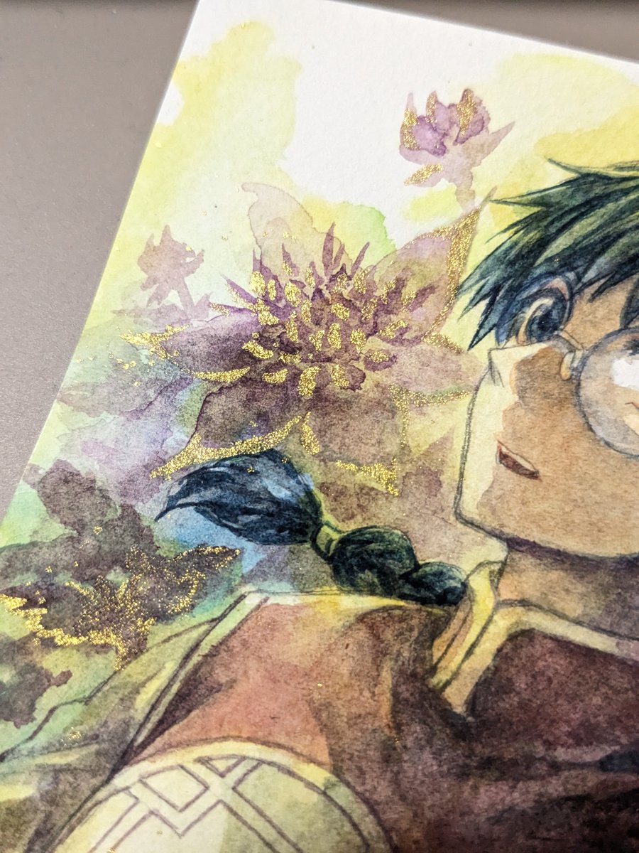 とりあえず完成ー。髪色SFC版で衣装FDR版なティニーク。 黄金色の顔彩