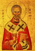 GOPWarrenCounty's tweet photo. Happy Feast of St. Nicholas! The real Santa: bishop, gift giver, secret helper of the poor & legendary punch of heretics. May your shoes be filled with treats (and no coal) today! #StNicholasDay #Dec6 https://t.co/IysSViz0Fe
