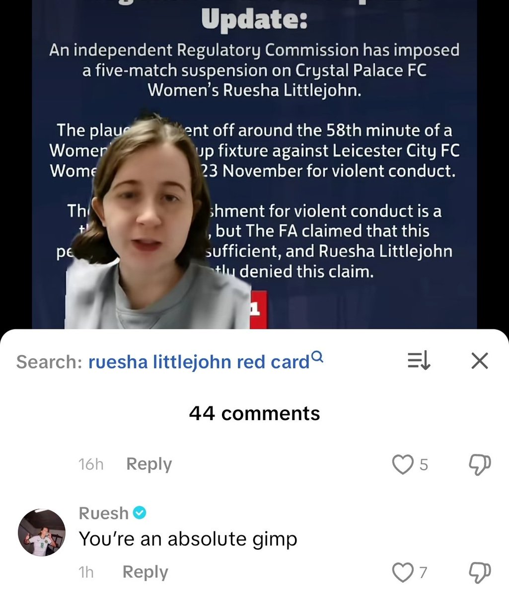 Genuinely WHO does ruesha think she is

(Marked sensitive for ableist language)