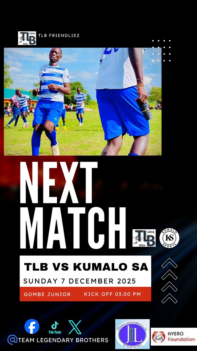 TLB_Gulu's tweet photo. This Sunday, the student takes on the teacher to review their development. We play our mentees Kumalo Sports Academy at Gombe. 
Free invites to a Quality Game😁 https://t.co/ChuKCEEeTc