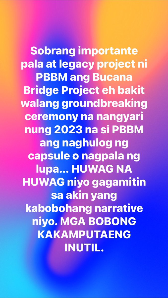 Hinding hindi makakalusot sa akin yang mga kabobohang narrative niyong mga kakamputaeng antiDU30… WAG AKO…