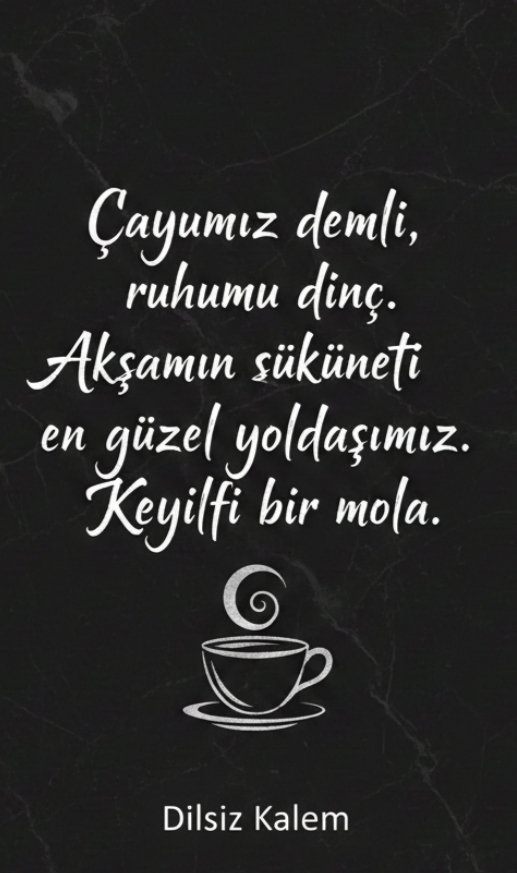 İyi akşamlar ☕